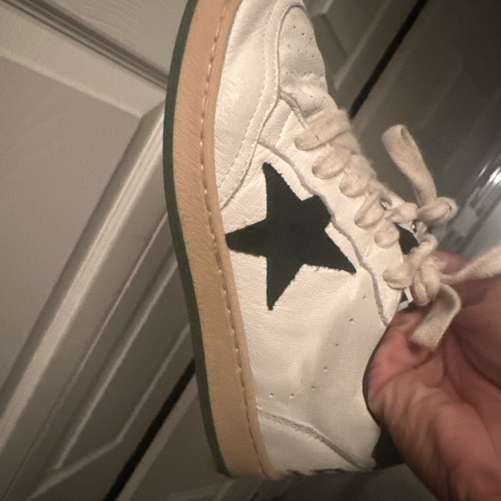Golden Goose Kids Sneakers in White and Green